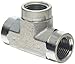 Dixon 5605-8 Zinc Plated Steel Hydraulic Pipe Fitting, Tee, 1/2