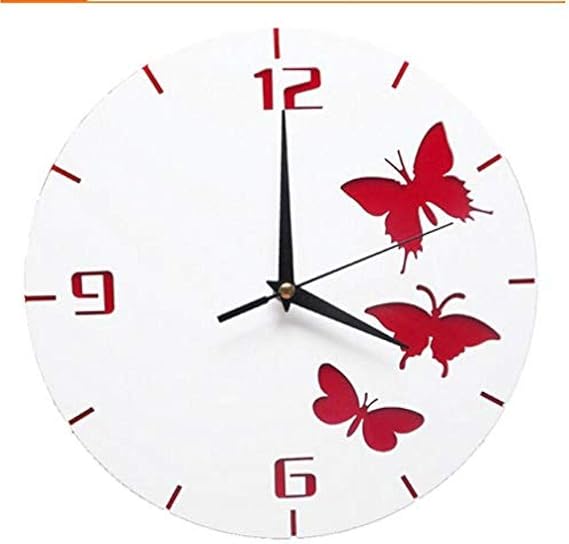 Amazon.de: YUHAO Wanduhr, groß, dekorativ, Acryl, Quarz-Uhr-Aufkleber