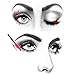 Yuelong 300 Pack Colored Disposable Nail Tips Acrylic Nail Tools Extensions Applicator Makeup Nail Tips Kits