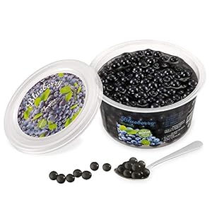 Original Popping Boba Fruchtperlen für Bubble Tea – 450g – Heidelbeere / Blaubeere – Ohne künstliche Farbstoffe, echte…