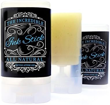 Tattoo Salve, Tattoo Aftercare,All Natural Tattoo Aftercare Treatment Salve by Ink Stick, Helps Protect & Heal Tattoo Faster & Soothes the Burn.