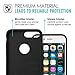 MoKo Case for iPhone 7 Plus - Slim Fit Shockproof Liquid Silicone Gel Rubber Protective Case Soft Touch Back Cover for iPhone 7 Plus, BLACK