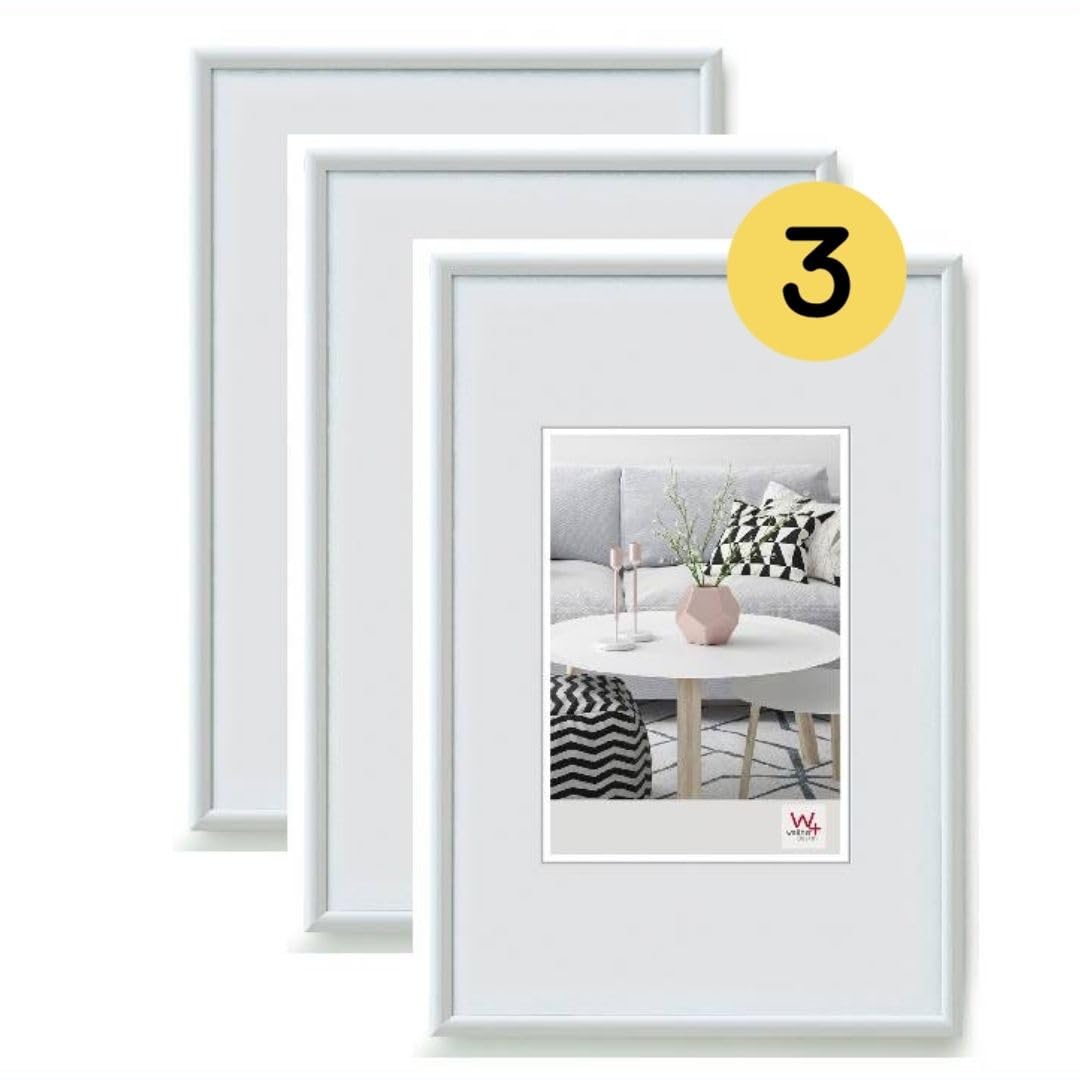 walther Design Picture frame White 20 x 30 cm Double Pack, Galeria Plastic frame KW030HD