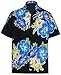 La Leela Button Down Summer Casual Tropical Pocket Hawaiian Aloha Beach Shirts for Men Aloha