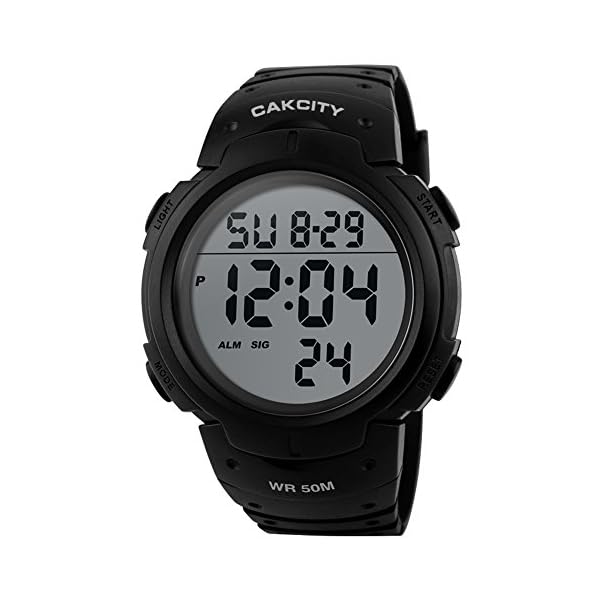 cakcity men's digital sports watch