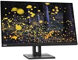 Lenovo ThinkVision E27q-20 27" QHD IPS Monitor 2560x1440 6ms Speakers HDMI view 2