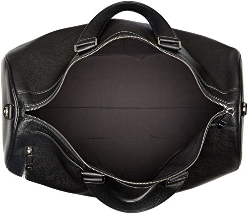 BUGATCHI Men's Full Grain Leather Weekender Bag