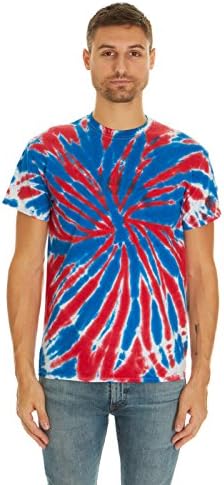 Krazy Tees Tie Dye Style T-Shirts Men Women - Fun, Multi Color Tops