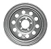 eCustomrim Trailer Wheel Rim 15x5 - 5 On 5 in. 5 Hole Lug Modular Silver Gray
