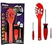 KINREX Pumpkin Carving Kit – Halloween Carve Tools Set For Kids & Adults, 8 Paper Stencils Patterns Designs Templates Jack o Lantern Decoration, Includes Small & Big Saw Tool, Scooper & Drill