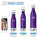 HOMPO Stainless Steel Water Bottle - 26oz/ 750ml BPA Free Vacuum Insulated Metal reusable Water Bottle, Double Walled keeps Hot & Cold leak proof Drinks bottle for kids, sports, gym(Purple)