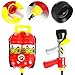 Young Choi's Kids Backpack Toy Water Gun, Large Capacity Water Blasters and Soakers for Boys, Summer Beach Water Toy for Kids (Fireman Backpack WG)
