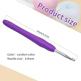 SUVSOON 5.0mm Ergonomic Soft Handle Crochet Hook Knit Tool view 2