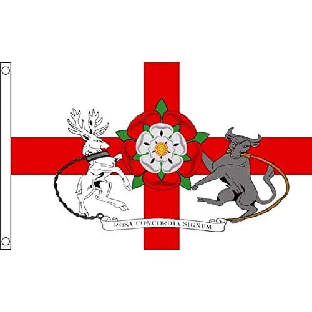AZ FLAG - Northamptonshire County Flag - 3x5 Ft - 100D Polyester County Of Northants. - England Banner with Two Metal Grommets - Fade Resistant - Vivid Colors - 3' x 5' Feet - 150x90 Cm
