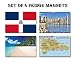 SET OF 4 THE DOMINICAN REPUBLIC REFRIGERATOR MAGNETS FRIDGE MAGNETS – THE DOMINICAN REPUBLIC FLAG THE DOMINICAN REPUBLIC MAP THE DOMINICAN REPUBLIC ATTRACTIONS