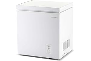 Frigidaire Chest Deep Freezer, 2.0 Cu. Ft. Capacity, Adjustable Thermostat-Removable Vinyl Coated Wire Basket-Easy Defrost Drain- Garage Ready- Pearl White