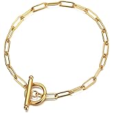WangGao Stainless Steel OT Buckle Paperclip Link Chain Bracelet for Women Popular Minimalist Jewelry