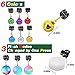 Jalunth 20pcs Christmas Light Up Beard Ornaments, 16 Pcs Sounding Jingle Bells, 4 Pcs Beard Lights Beard Bauble Ornaments New Year Festival Gift Glitter Stuff Jewelry Fairy Accessories (20 Pcs)