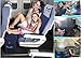 Inflatable Travel Footrest for Airplanes, Foot and Leg Rest Travel Pillow - Kids' Bed to Lay Down Flat on Flights (Grey)