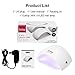 Nail Dryer UV Nail Lamp, OUTTOP 36W LED Nail Lamp with 3 Timer Setting and Auto Infrared Sensor , Portable Mini UV Light Gel Nail Polish Dryer Curing Lamp with the for Fingernail and Toenail