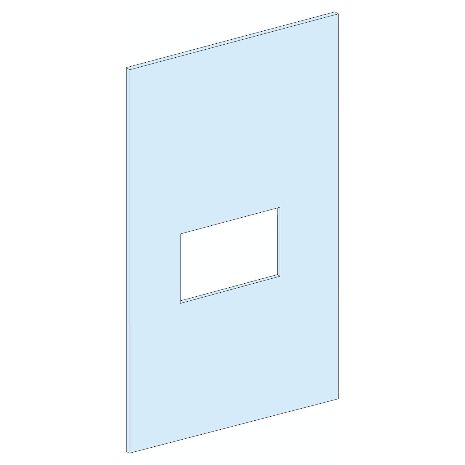 Schneider Electric 03251 Front Plate INS-Inv250 Vertical W300 9m, White