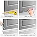 3 Pack Door Draft Stopper Under Door Seal for Exterior/Interior Doors, Door Sweep Strip Under Door Draft Blocker, Soundproof Door Bottom Weather Stripping, 2