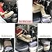 HAOBAIMEI Travel/Airplane Pillow for Leg/Foot Rest, Inflatable Airplane Bed for Kids/Toddler to Lay Down or Sleep on Long Flights,Suitable for Airplanes, Cars,Buses,Trains,Office,Home,Camping (Grey)