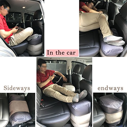 HAOBAIMEI Inflatable Travel Pillow Foot Rest for Plane, MultiFunction