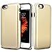 iPhone 6S Plus Case,Wollony Slim Fit Hybrid Dual Layer Armor Protective Back Cover iPhone 6 Plus Wallet Card Slide Case Anti-Scratch Shockproof ID Credit Card Slot Holder for iPhone 6 6S Plus - Gold