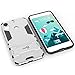 HTC Desire 10 Pro Case, CoverON [Shadow Armor Series] Hard Slim Hybrid Kickstand Phone Cover Case for HTC Desire 10 Pro - Silver / Black