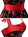 Dresstells Vintage 1950s Rockabilly Polka Dots Audrey Dress Retro Cocktail Dress Cherry Black 2XL