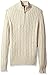 IZOD Men's Cable Solid 1/4 Zip Sweater