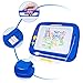 Toch Magnetic Drawing Board, Colorful Doodle Board Erasable Drawing Gift for Kids Boy Girl, Blue