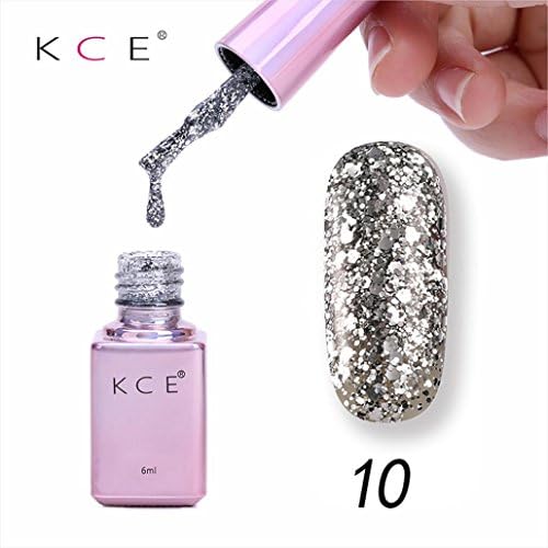 Mikong New Gel Nail 6ml Diamond Glitter Nail Polish Sequins Gel Nail Good Quality (J)