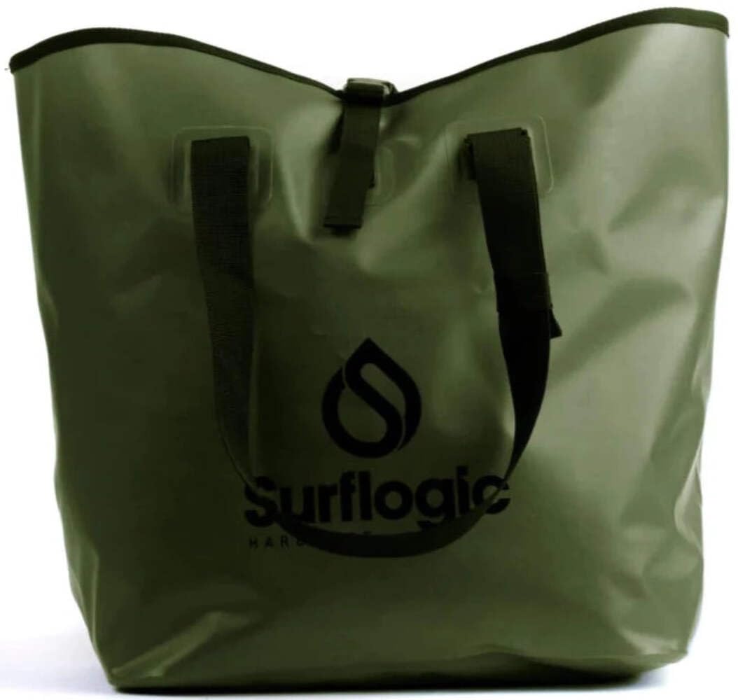 SURF LOGIC Surflogic Waterproof Dry-Bucket 50L Dry Bag, Adults Unisex, Olive Green (Green), 50L