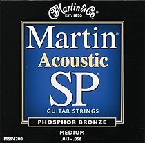 Martin MSP4200 SP Phosphor Bronze Acoustic Guitar Strings, Medium
