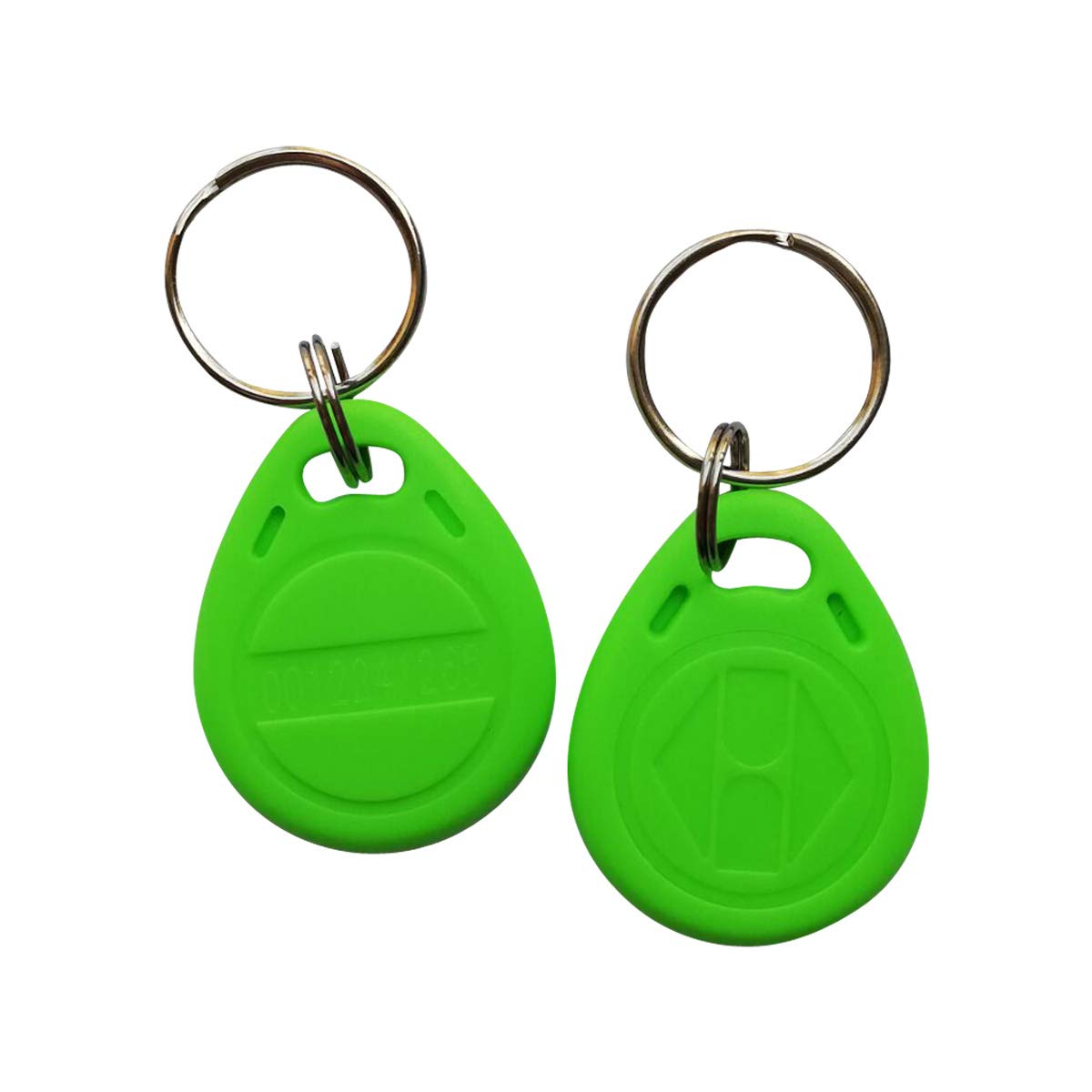YARONGTECH rfid fobs 125khz em4100 id Door access key (pack of 100) (Green)