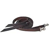 HILASON Western Genuine Leather Horse Split Reins | Riding-Reins Reining-Reins Heavy-Duty-Rein