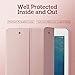 ESR Yippee Premium Trifold Case for iPad Pro 9.7, Slim Fit Smart Case with Rubberized Back Cover Auto Wake Sleep Function for Apple iPad Pro 9.7 inch 2016 Release (Rose Gold)