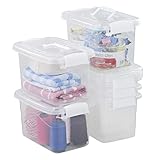 Minekkyes 6-Pack Home Storage Bins, Plastic