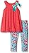 Rare Editions Baby Girls' Coral To Floral Print Legging Set