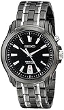 Seiko Men's SNQ121 Two Tone Stainless Steel Analog with Black Dial Watch