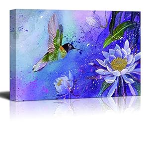 Canvas Wall Art Beautiful Abstract Flowers...