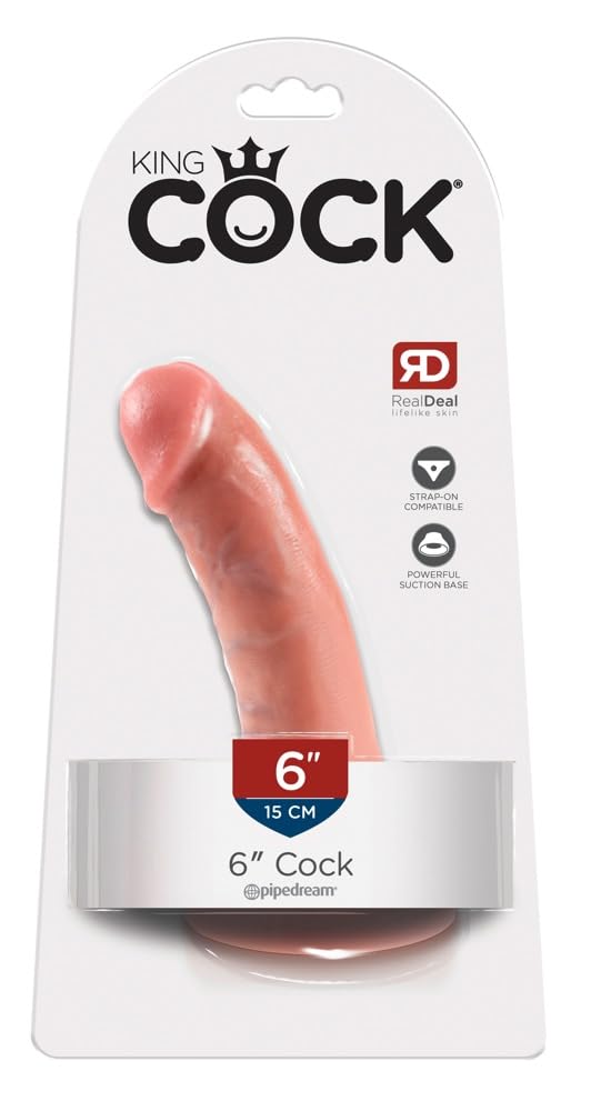 King Cock Flesh Dildo, 15.2 cm, Flesh