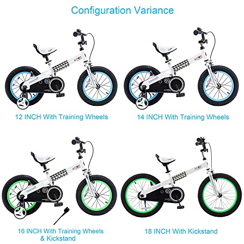 Royalbaby Button Boys Girls Kids Bike Bicycles with Kickstand Child