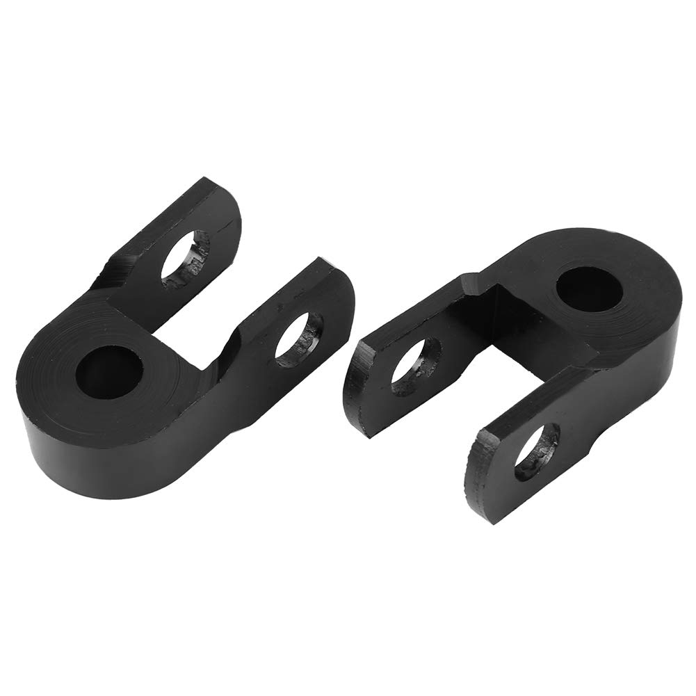 Miyinla Motorcycle Rear Shock Absorber, 3cm Height Extension, Universal, Aluminum Alloy, Black