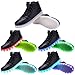 Odema Women Men High Top USB Charging LED Sport Shoes Flashing Sneakers, Black, 8.5 B(M) US