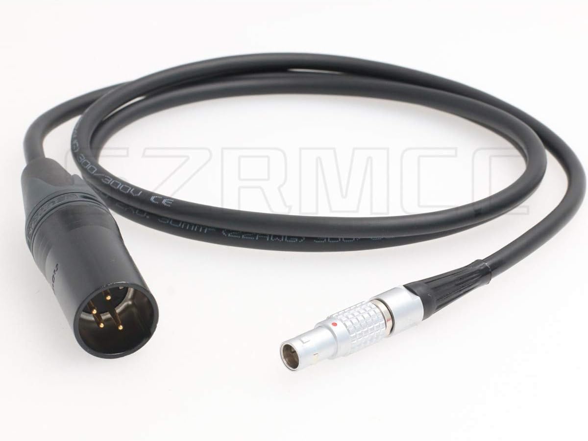 SZRMCC XLR 4 Pin Male to 0B 2 Pin Male Power Cable for Teradek Bond Teradek Bolt Pro 2000 (50cm)