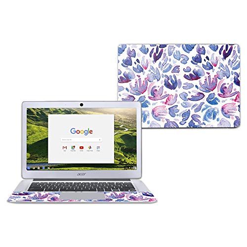 MightySkins Skin Compatible with Acer Chromebook 14" CB3-431 - Blue Petals | Pr…