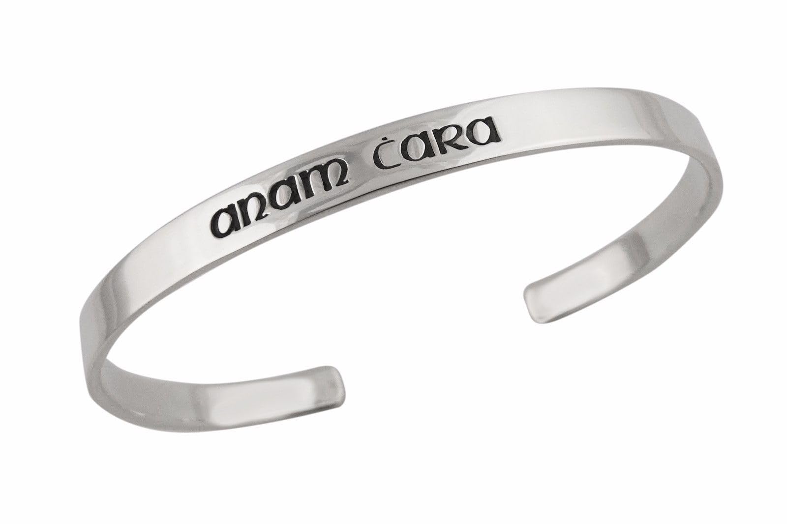 FashionJunkie4Life Sterling Silver Celtic Gaelic Anam Cara Cuff Bracelet, Unisex — image 1